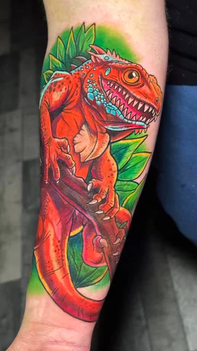 From unwanted to unforgettable 🔥

This tattoo by @mariusz_detka_tattoo by is a perfect example of what a true cover-up specialist can do. 
What once was an old, unwanted tattoo is now a dynamic, eye-catching design full of color, detail, and life. 🦖

Got a tattoo you regret? Mariusz turns “nothing” into something amazing.
Don’t hide it — fix it.

📩 Book your cover-up and let’s create something better than you imagined.

#tattooliverpool #liverpooltattooartist #liverpool #liverpooltattoostudio #goldenhandstattoo